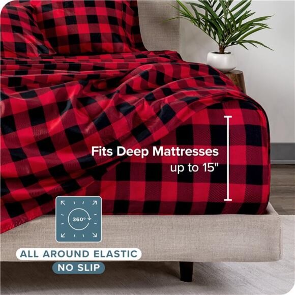 Queen Or Full Ultra-Soft Sheet Set - Premium 1800 Collection - Deep Pockets - - Picture 4 of 6